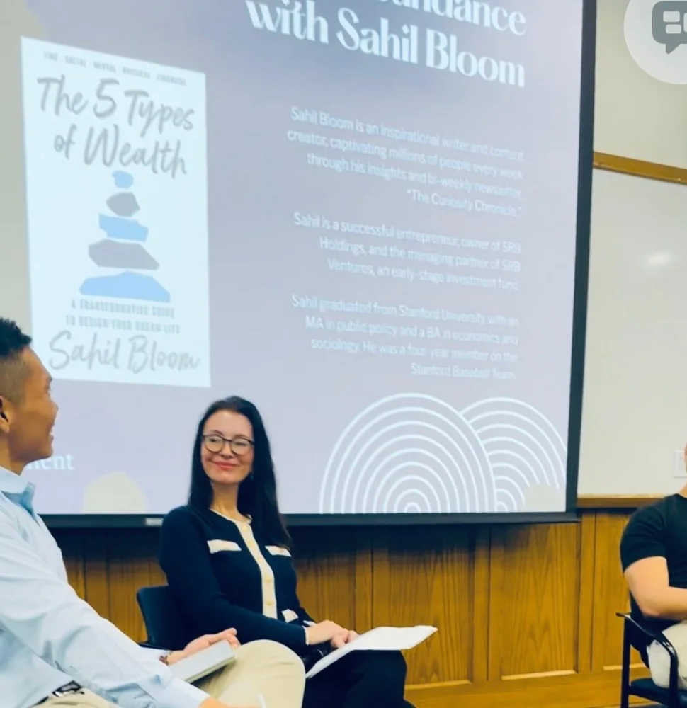 Adriana in conversation with Sahil Bloom