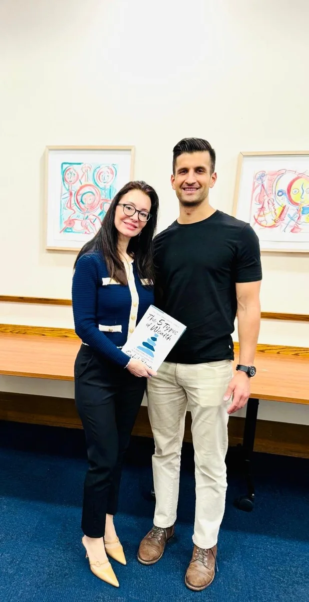Adriana with Sahil Bloom